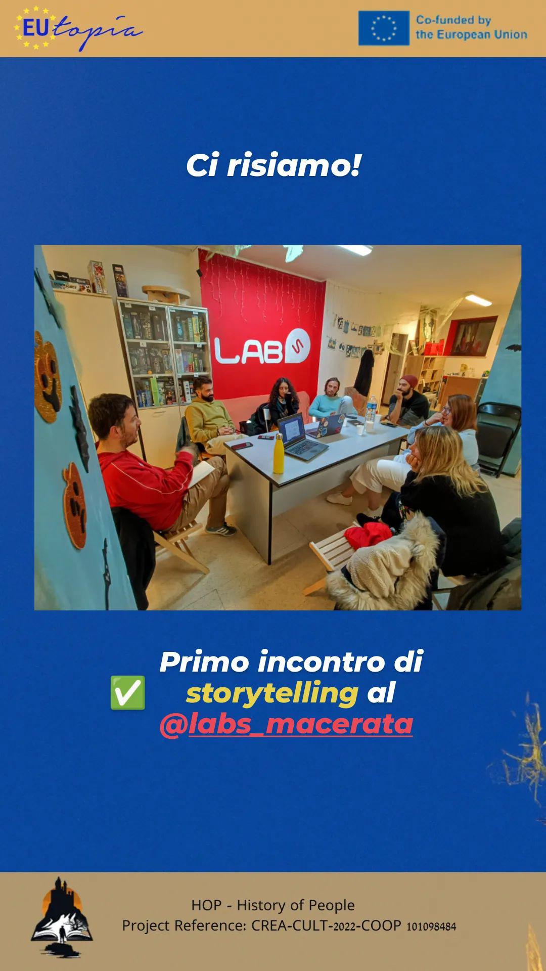 HOP_Primo incontro del Laboratorio di Storytelling